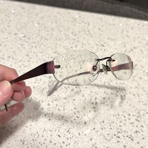 Airlock Rimless Frames in Pomegranate, a gorgeous Purple color, so complimentary